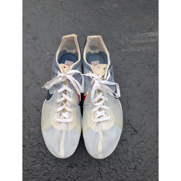 Nike Mens Bowerman Series Track And Field Cleats Sz 8.5 Blue Gray Zoom Victory - Picture 3 of 9